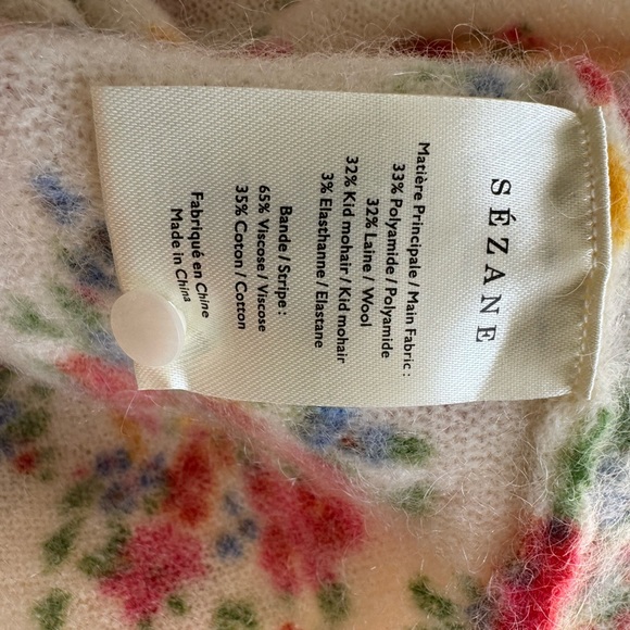 Sézane Juno Cardigan in Secret Garden print, size Small, EUC - Picture 3 of 5